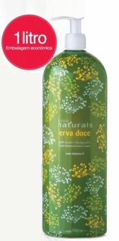 Erva Doce Loção Hidratante para o Corpo. 1 Litro